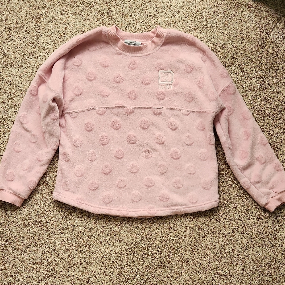 Disney Plush Pink Polka Dot Kids Spirit Jersey